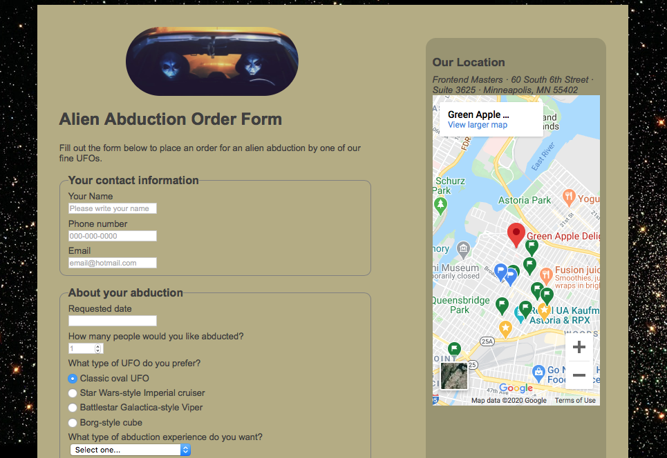 Abduction Form preview image