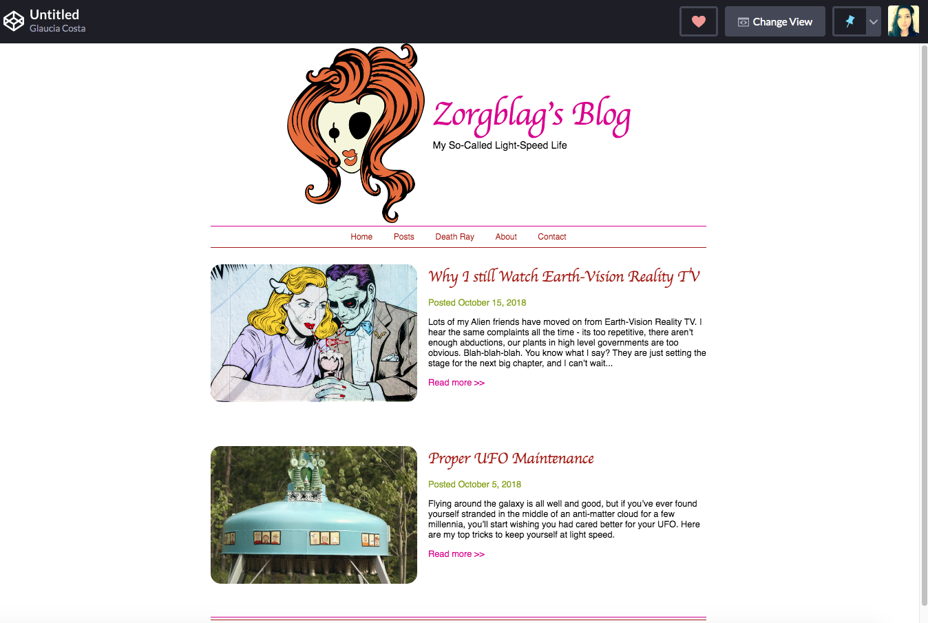 Zombie Blog preview image